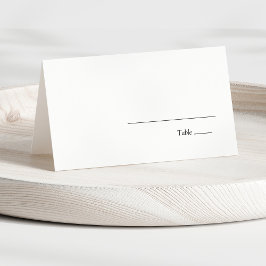 Cartão De Mesa Casamento Elegante Moderno Minimalista