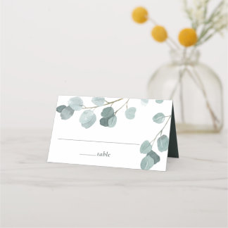 Cartão De Mesa Casamento Eucalyptus Dólar