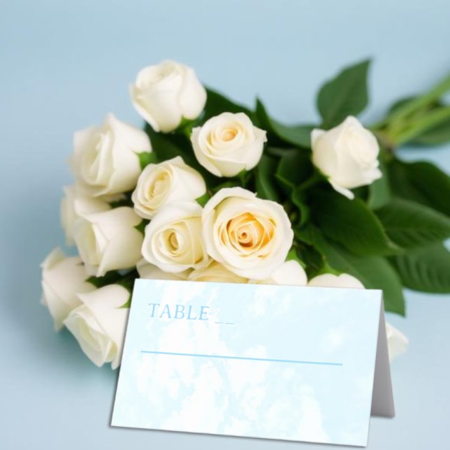 Cartão De Mesa Casamento Feito no Céu (Criador carregado)