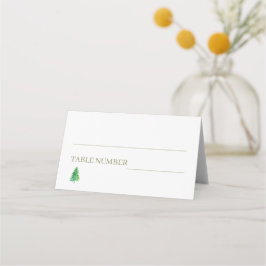 Cartão De Mesa Casamento Floral Boho de Árvore da Floresta