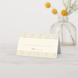 Cartão De Mesa Casamento Floral de Flor de Flor de Watercolor Sel