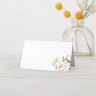 Cartão De Mesa Casamento Floral de White Peony