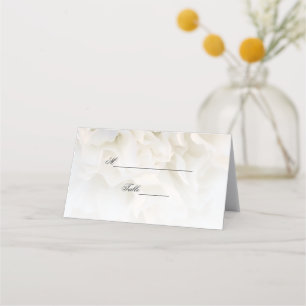 Cartão De Mesa Casamento Floral do Cravo Branco