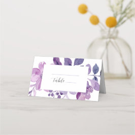 Cartão De Mesa Casamento Floral Lilac