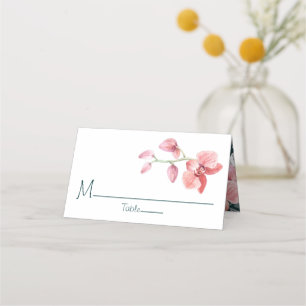 Cartão De Mesa Casamento Floral Tropical Personalizado