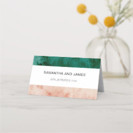 Cartão De Mesa Casamento Formal Cor Verde Escamudo Rosa Rosa