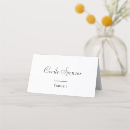 Cartão De Mesa Casamento Formal Simples