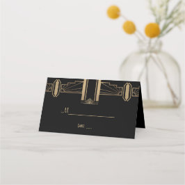 Cartão De Mesa Casamento Gatsby do Excelente Glam Roaring 20