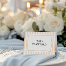 Casamento Listrado de Pêssego e Creme 