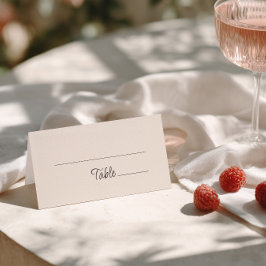 Cartão De Mesa Casamento Manuscrito Excêntrico