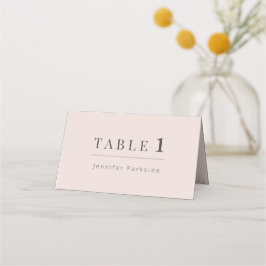 Cartão De Mesa Casamento Minimalista | Beijo Quente
