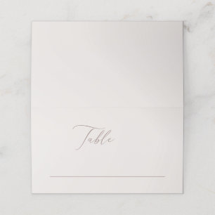 Cartão De Mesa Casamento Minimalista da Boêmia Elegante da Costa 