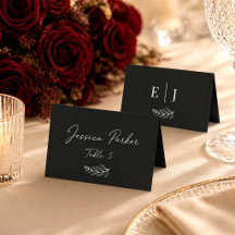 Casamento Moderno Elegante Minimalista Preto e Bra