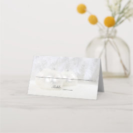 Cartão De Mesa Casamento no inverno de Natal Branco | Dobragem pe