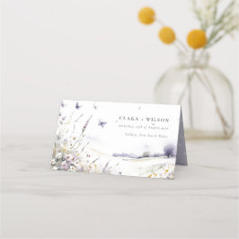 Cartão De Mesa Casamento Paisagem de Paisagem de Palha de Flor Se