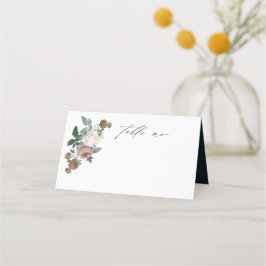 Cartão De Mesa Casamento Rosa Floral Boho Roteiro