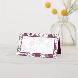 Cartão De Mesa Casamento Rosa Marrom