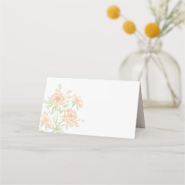 Cartão De Mesa Casamento Rosa Pêssego