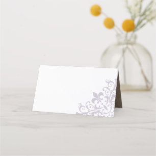 Cartão De Mesa Casamento Roxo de Lis