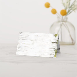 Cartão De Mesa Casamento Russo da Árvore Birch