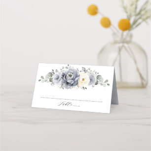 Cartão De Mesa Casamento Russo De Inverno Da Cinza De Prata De Iv