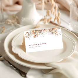 Cartão De Mesa Casamento Rustic Boho Garden