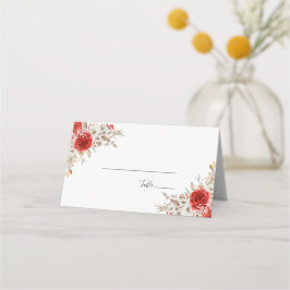 Cartão De Mesa Casamento Rustic Rosa Country