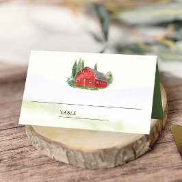 Cartão De Mesa Casamento Rústico Aquarela Celebração Fazenda Cele