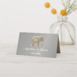 Cartão De Mesa Casamento Simples Prata