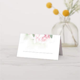 Cartão De Mesa Casamento vintage do Flor Rosa