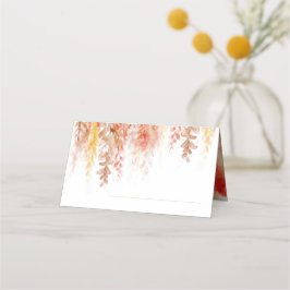 Cartão De Mesa Cascata de flores cor de laranja-rosa de casal