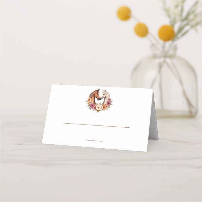 Cartão De Mesa Cavalos Ocidentais do País (Frente)