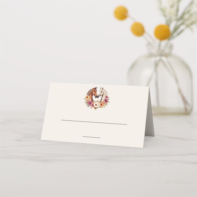 Cartão De Mesa Cavalos Ocidentais do País (Frente)