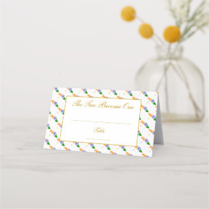 Cartão De Mesa Celebração Elegante de Casamento da ÍNDIA
