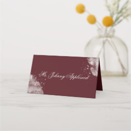 Cartão De Mesa Celestial Burgundy Starlight Place Cards
