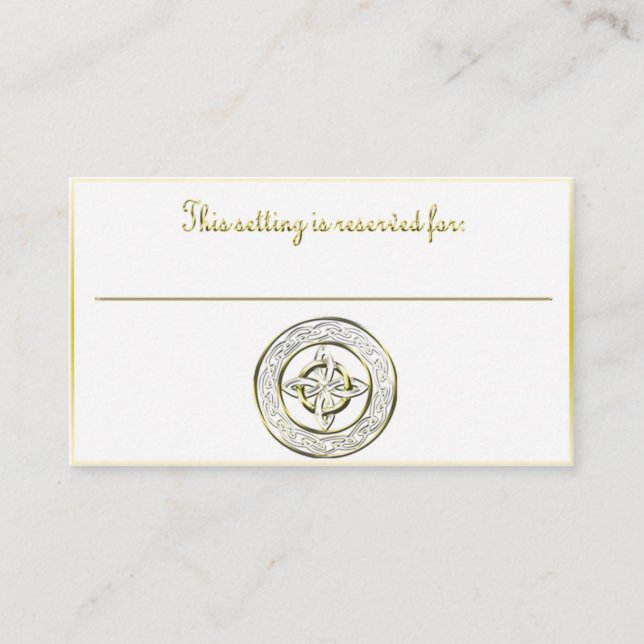 Cartão de mesa Celtic Knot (Frente)