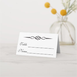 Cartão De Mesa Celtic Knot Wedding Place Card