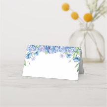 Chá de Bebê Floral de Noiva com Hortênsias Azuis M
