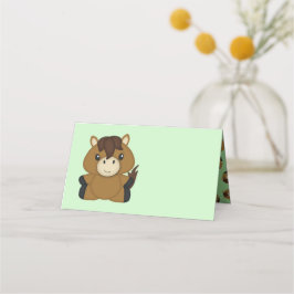 Cartão De Mesa Chá de fraldas