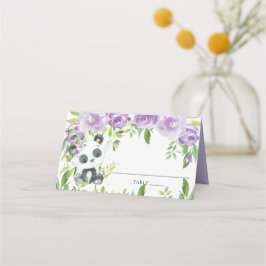 Cartão De Mesa Chá de fraldas verde-verdinho Panda Roxo