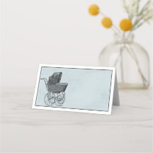 Chá de fraldas Vintage Baby Stroller Pram