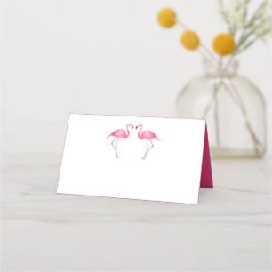 Cartão De Mesa Chá de panela de Festa de casamento Flamingo Rosa