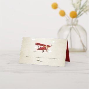 Cartão De Mesa Chá de Placa de Substituição de Placa de Avião