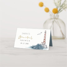 CHUVA DE NOIVA DO FAROL DE LUZ AZUL ESCURO VERMELH