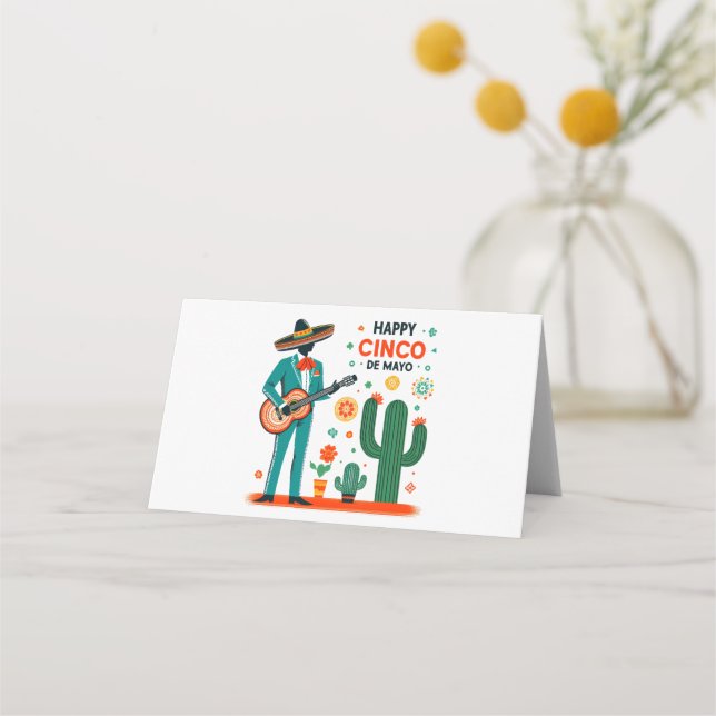 Cartão De Mesa Cinco de mayo mariachi - orgulho mexicano (Frente)