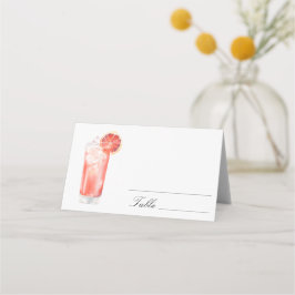 Cartão De Mesa Citrus Cocktail - wedding place cards