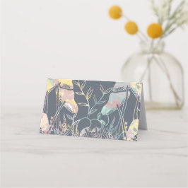 Cartão De Mesa Cogumelos Aquarela