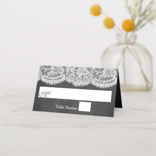 Cartão De Mesa Coleção de Casamentos de Chalkboard e Localidade