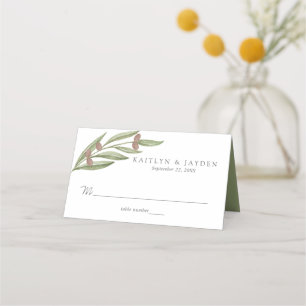 Cartão De Mesa Coleção de Casamentos do Branch Olive