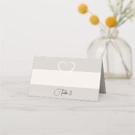 Cartão De Mesa Coleção Silhouette de casamento moderno elegante